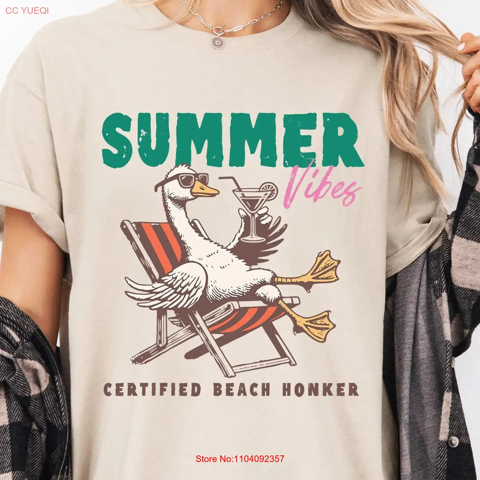 Vintage Vibes Fashion - Summer Goose T Shirt Vibes Sunshine