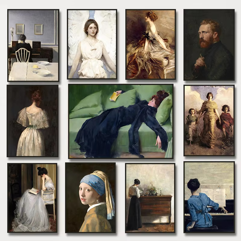 Vintage Fashion Game - Oil Painting By Numbers Vintage Woman