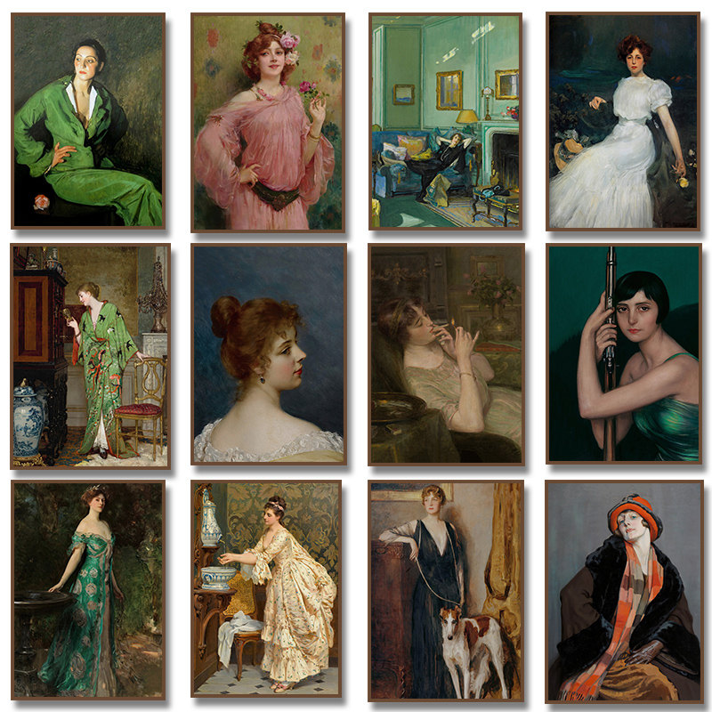 Vintage Fashion Images - Renaissance Women Portrait Poster Vintage Victorian