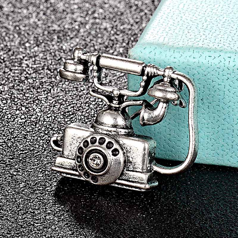 Vintage Fashion Hijab - Zlxgirl luxury Antique silver vintage Telephone