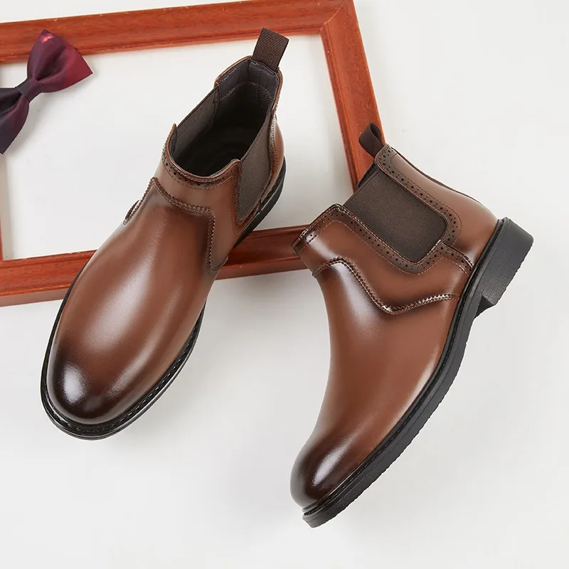 Vintage Fashion Mens - Vintage Mens Leather Oxford Boots Luxury