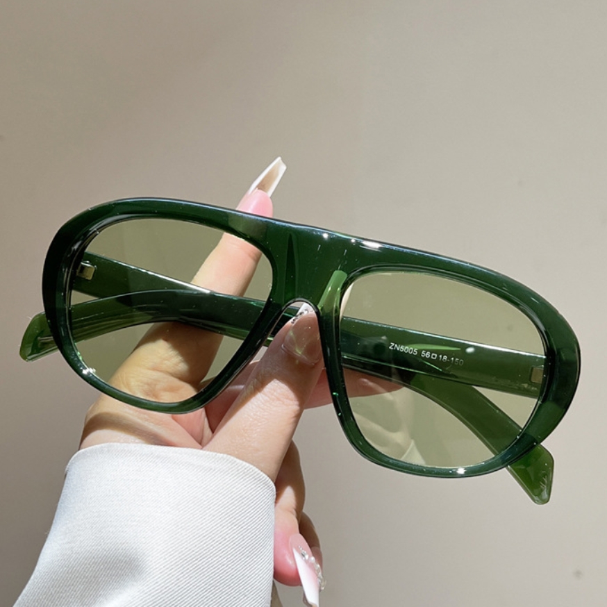 Vintage Fashion Images - New Oversized Pilot Sunglasses Women Men