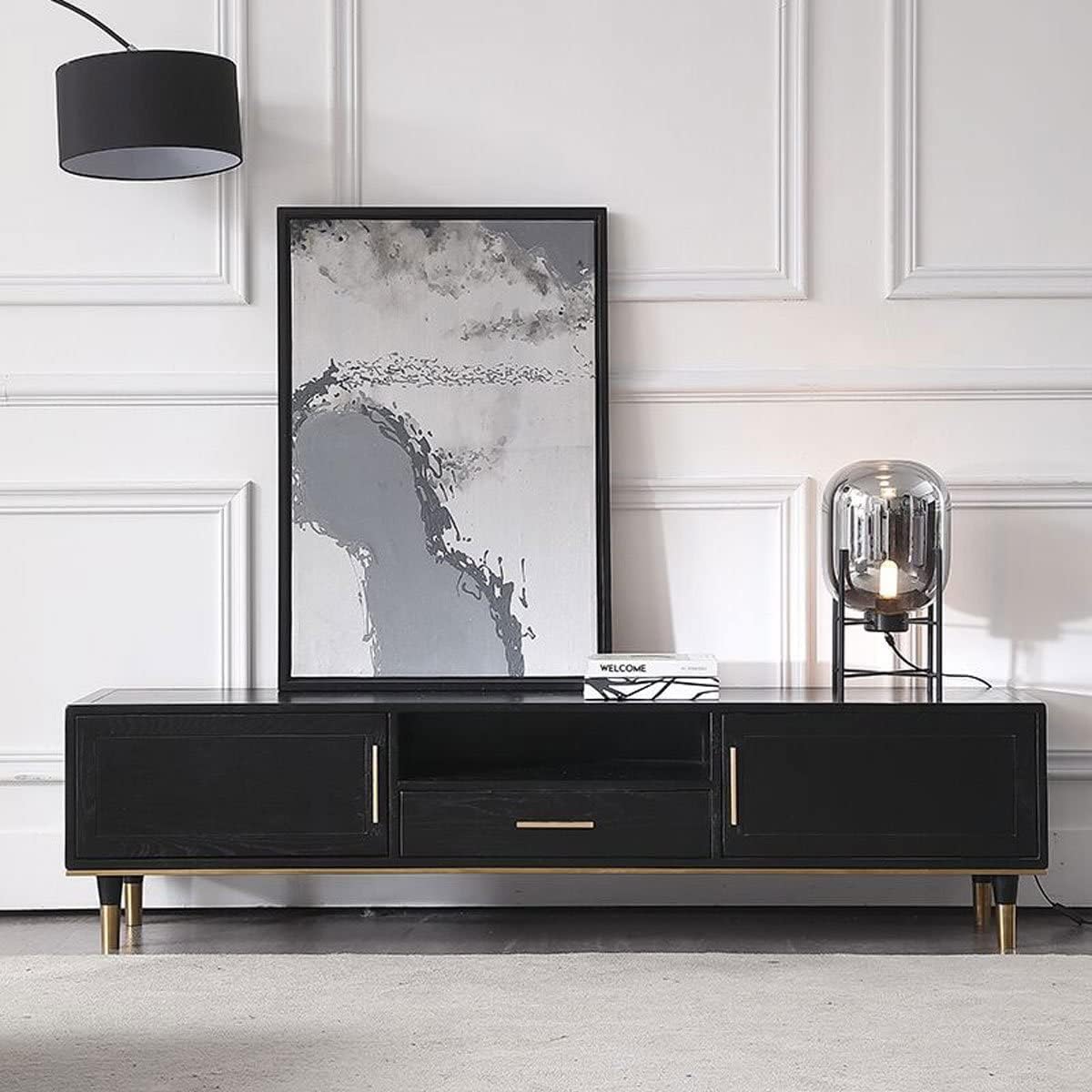 1Roll Black Waterproof Self-Ad - Vintage Fashion Wallpaper 评论和价格