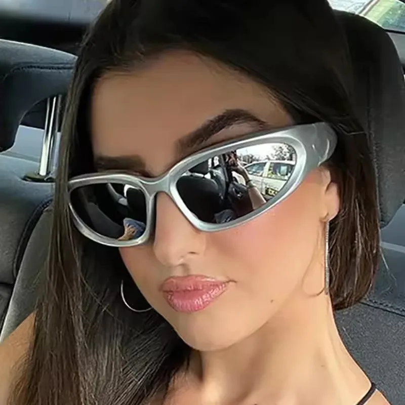 Y2k New Punk Sports Sunglasses - Vintage Fashion Images 评论和价格