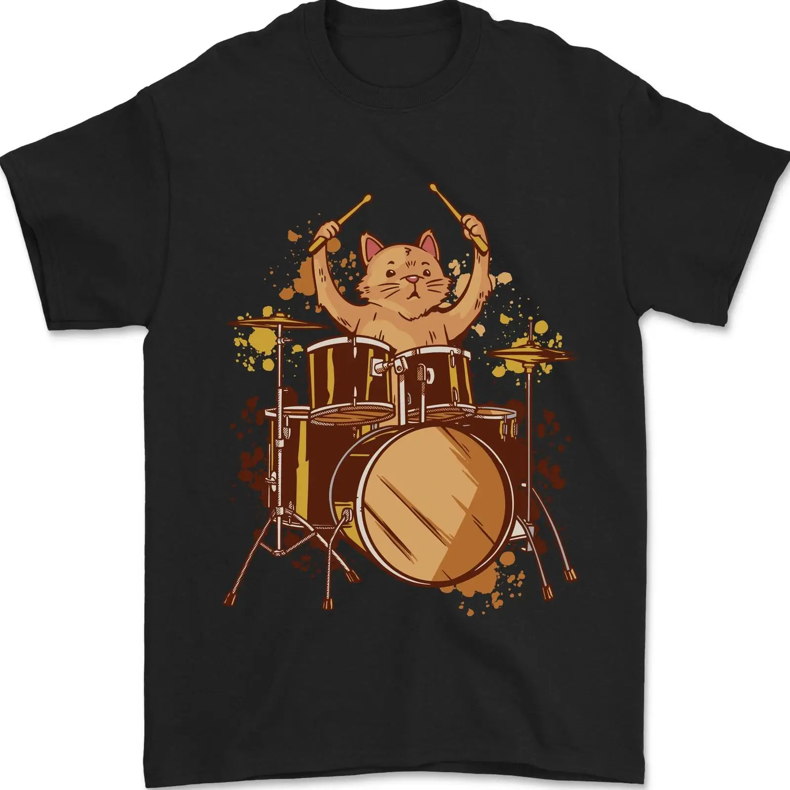 A Cat Drummer Drumming Herren  - Vintage Fashion Herren 评论和价格