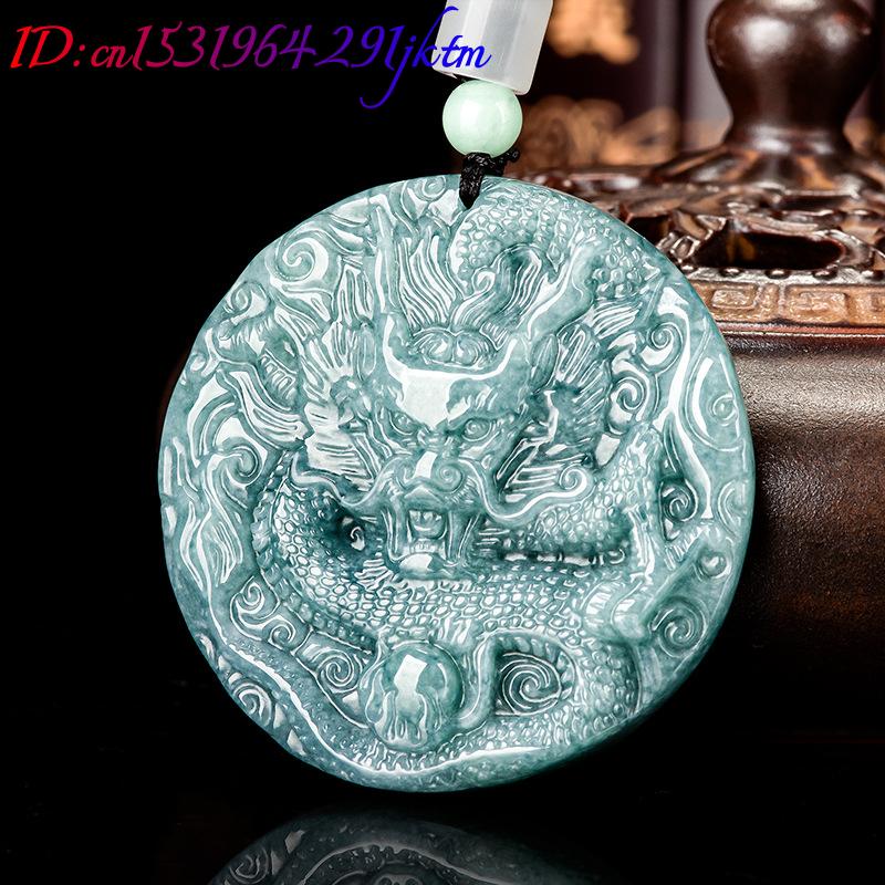 Burmese Jadeite Dragon Pendant - Vintage Fashion Women 评论和价格
