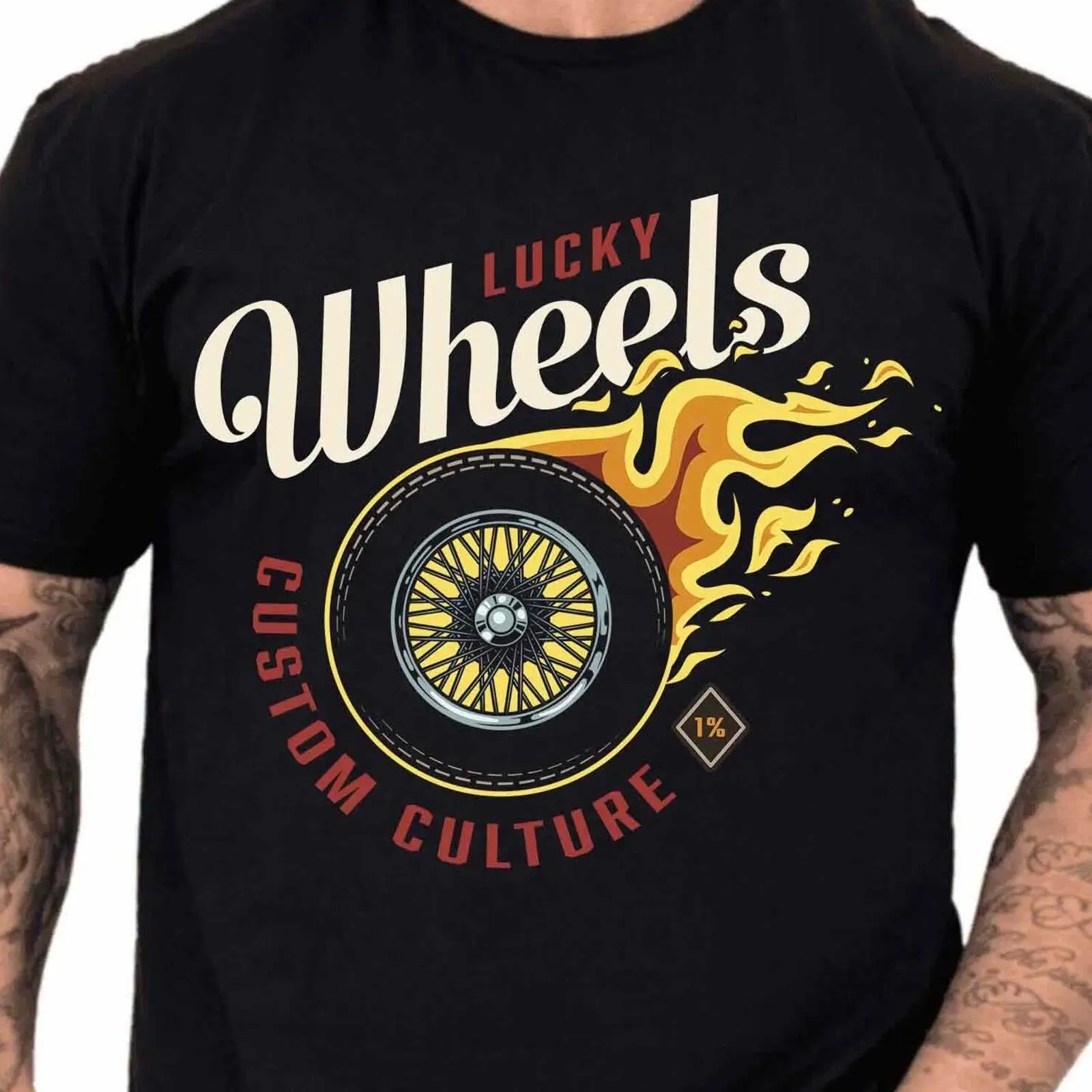 Lucky Wheels Custom T Shirt Fl - Vintage Fashion Wheel 评论和价格
