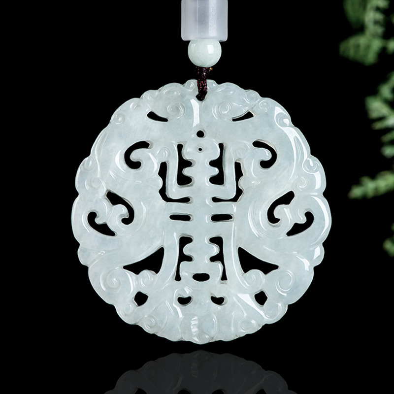 Burmese Jadeite Dragon Pendant - Vintage Fashion Women 评论和价格