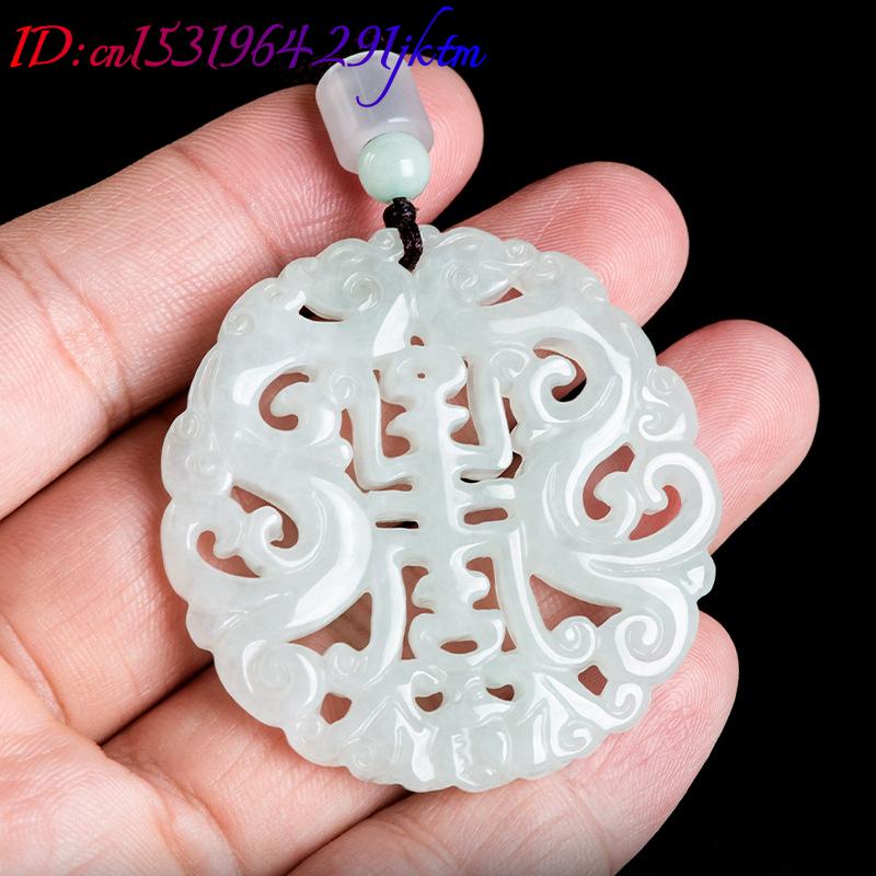 Burmese Jadeite Dragon Pendant - Vintage Fashion Women 评论和价格