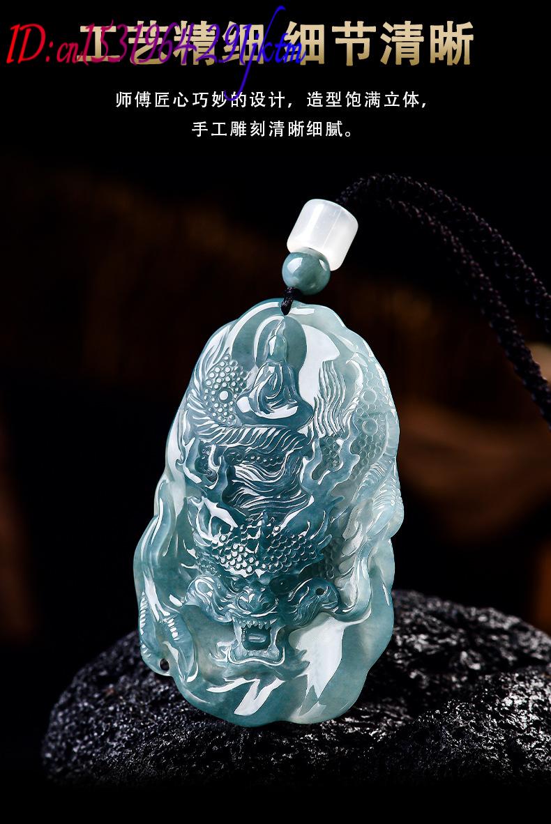 Natural Burmese Jadeite Dragon - Vintage Fashion Women 评论和价格