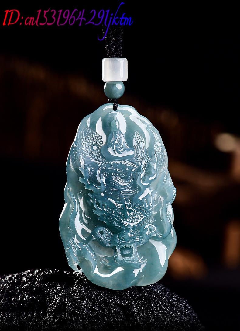 Natural Burmese Jadeite Dragon - Vintage Fashion Women 评论和价格