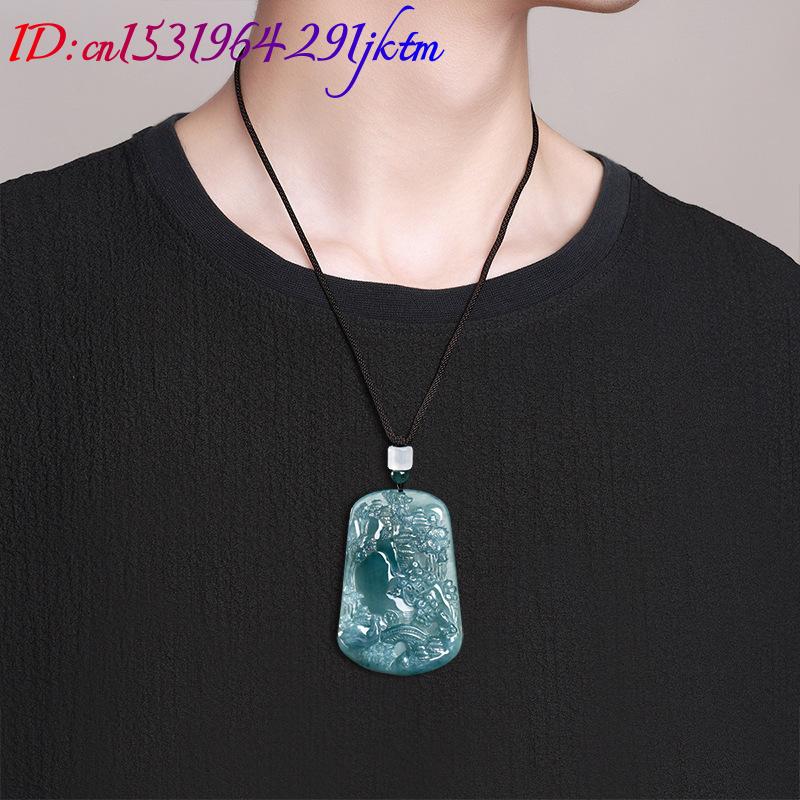 Natural Burmese Jadeite Scener - Vintage Fashion Women 评论和价格