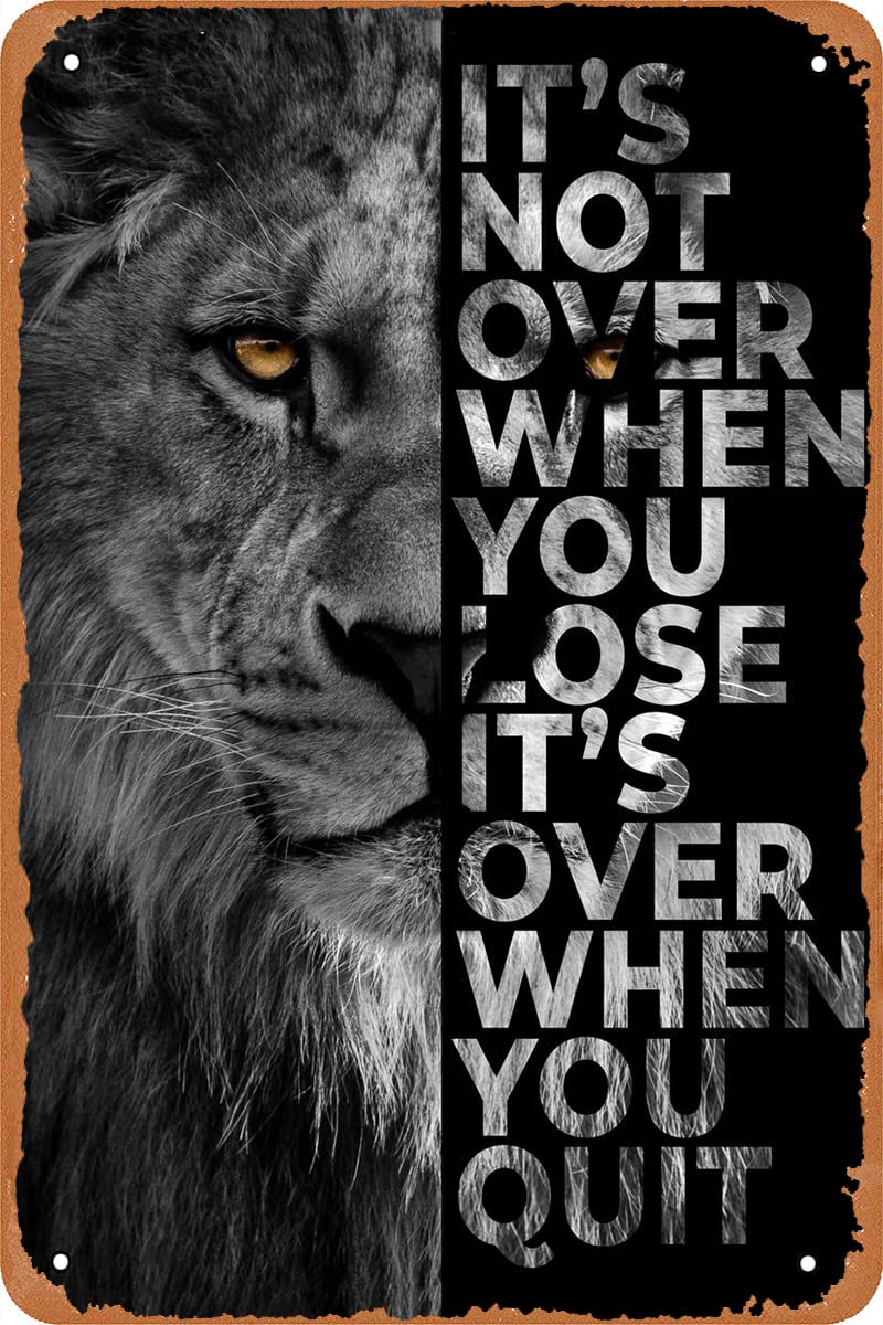 Never Give Up Inspirational Po - Vintage Fashion Posters 评论和价格