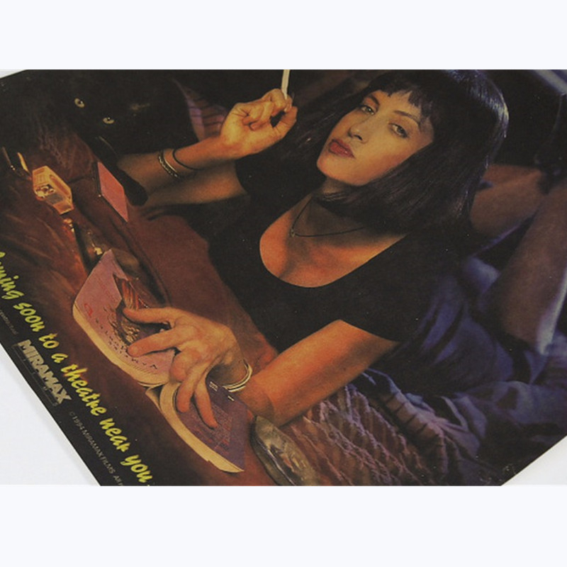 Pulp Fiction Vintage Poster Re - Vintage Fashion Wallpaper 评论和价格