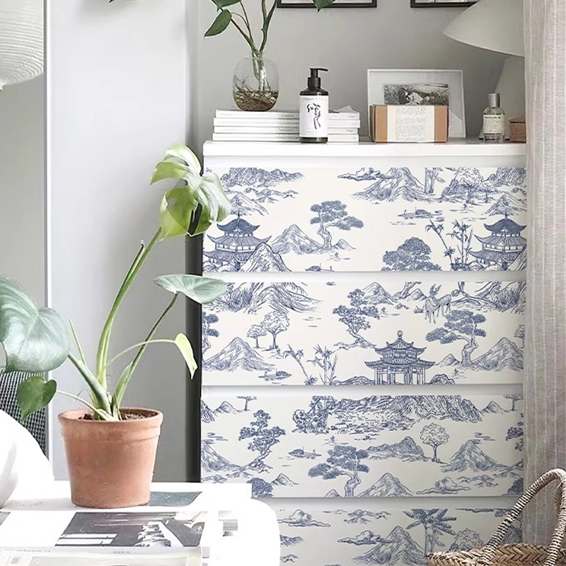 Self Adhesive Courtyard Garden - Vintage Fashion Wallpaper 评论和价格