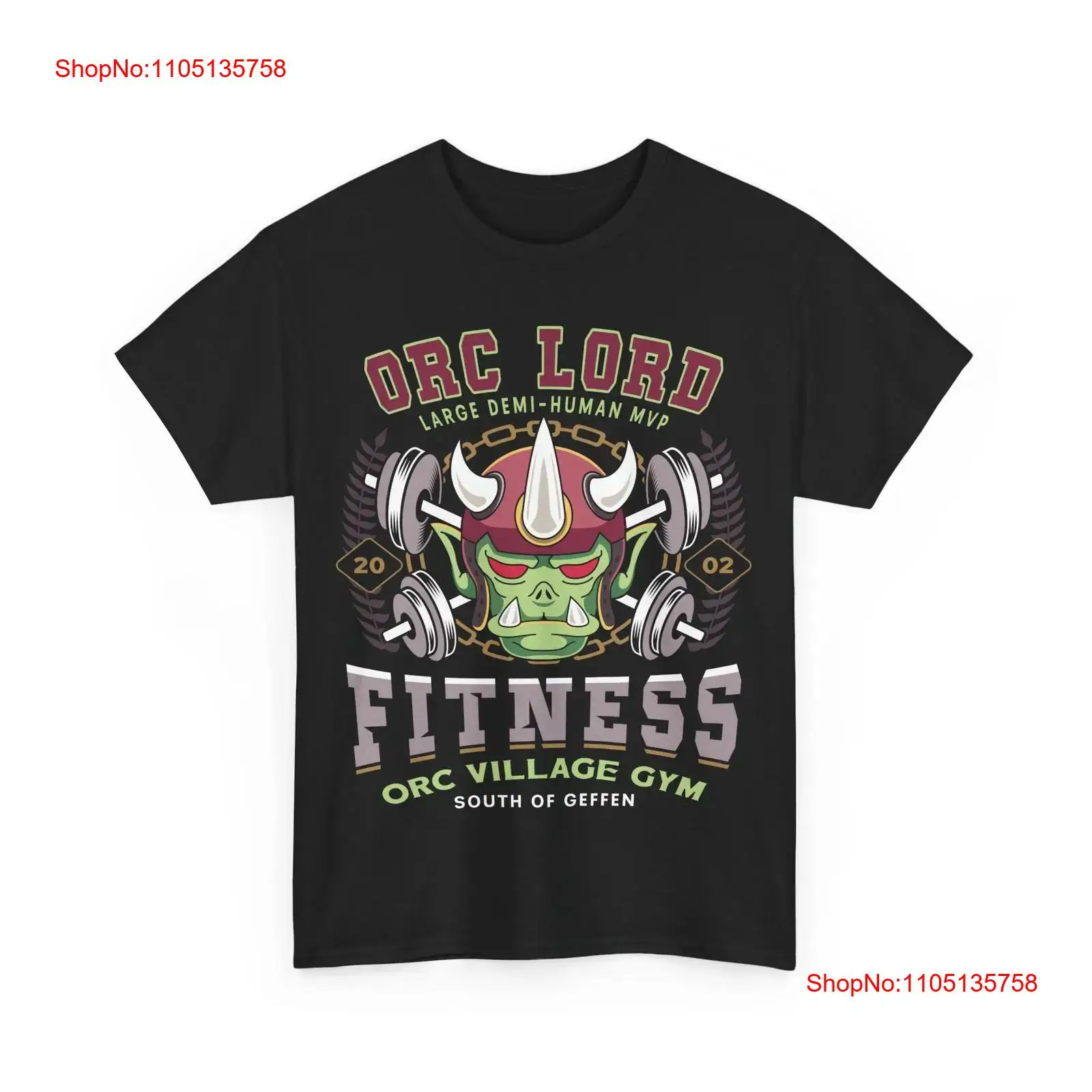 Geffen Orc Village Fitness T S - Vintage Fashion Game 评论和价格