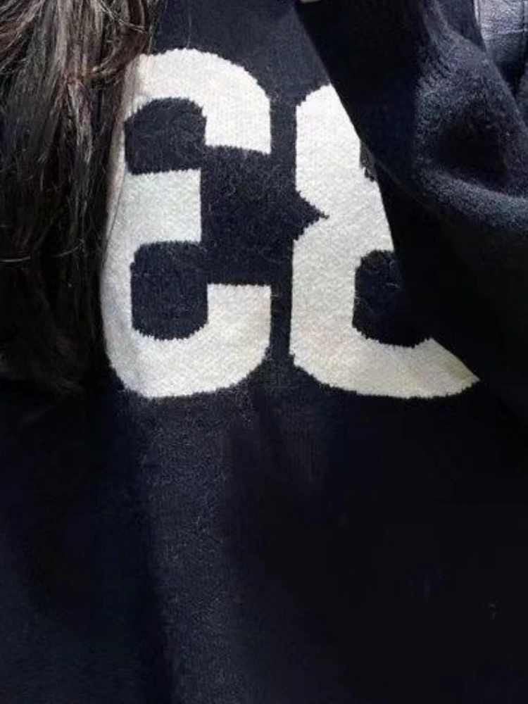 Y2K Vintage Knitted Sweater Wo - Vintage Fashion Women 评论和价格