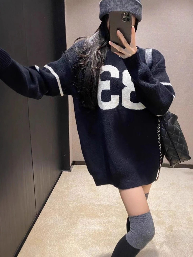 Y2K Vintage Knitted Sweater Wo - Vintage Fashion Women 评论和价格