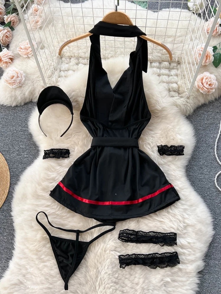 Erotic Fashion Sexy Halter Lin - Vintage Fashion Women 评论和价格
