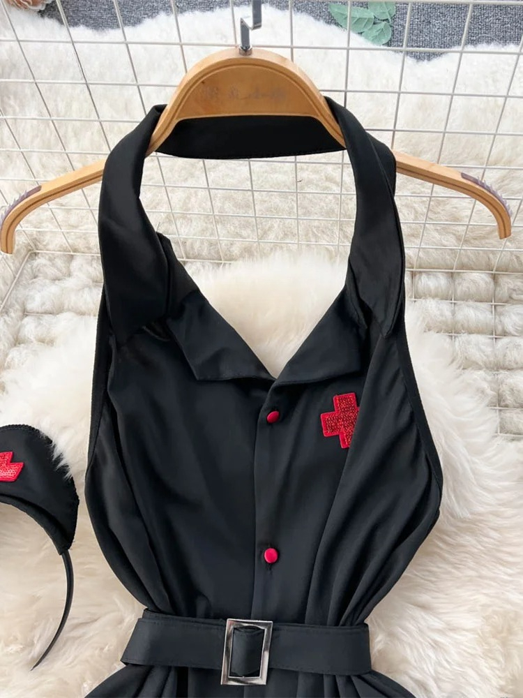 Erotic Fashion Sexy Halter Lin - Vintage Fashion Women 评论和价格