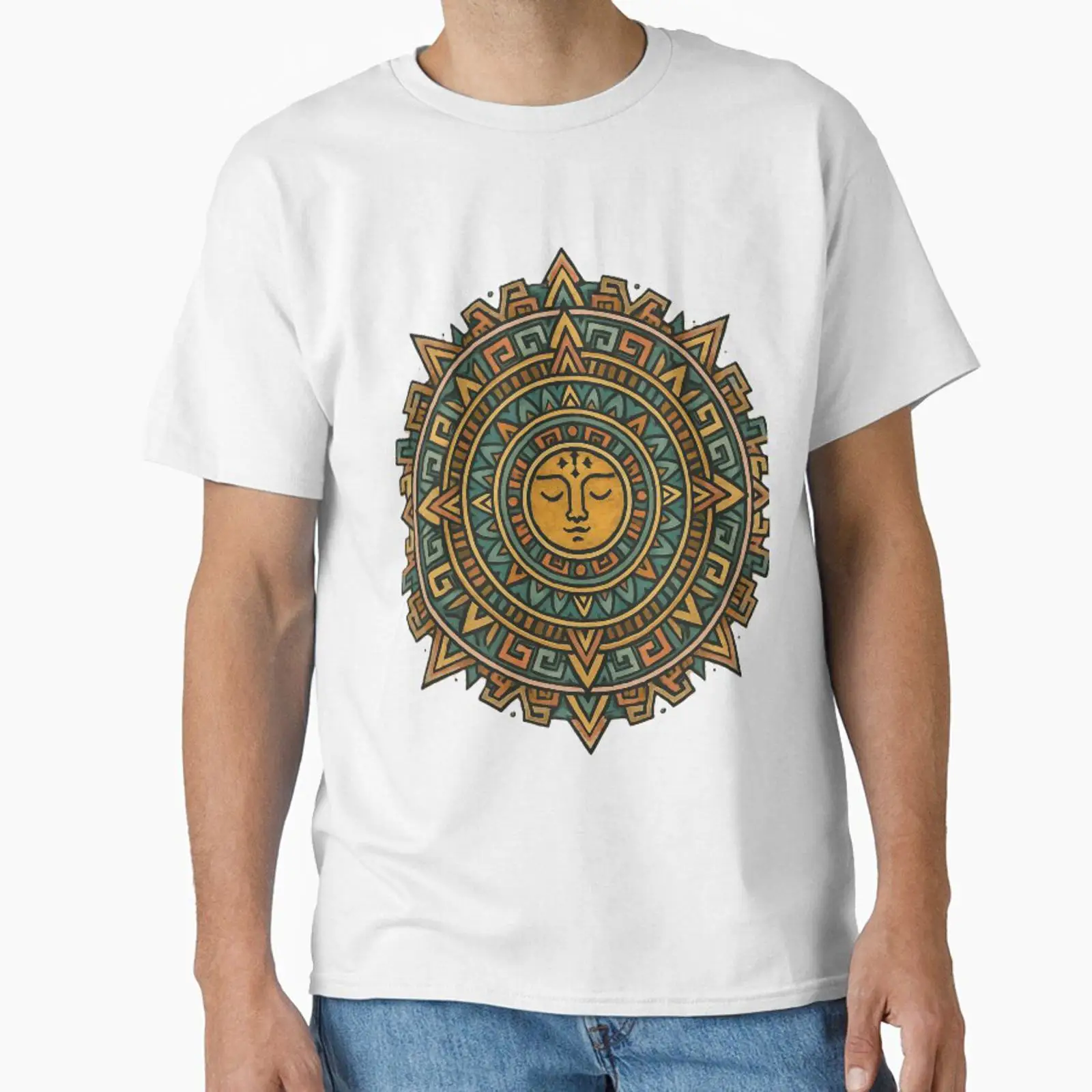 Aztec Sun Mandala designed and - Vintage Fashion Uk 评论和价格