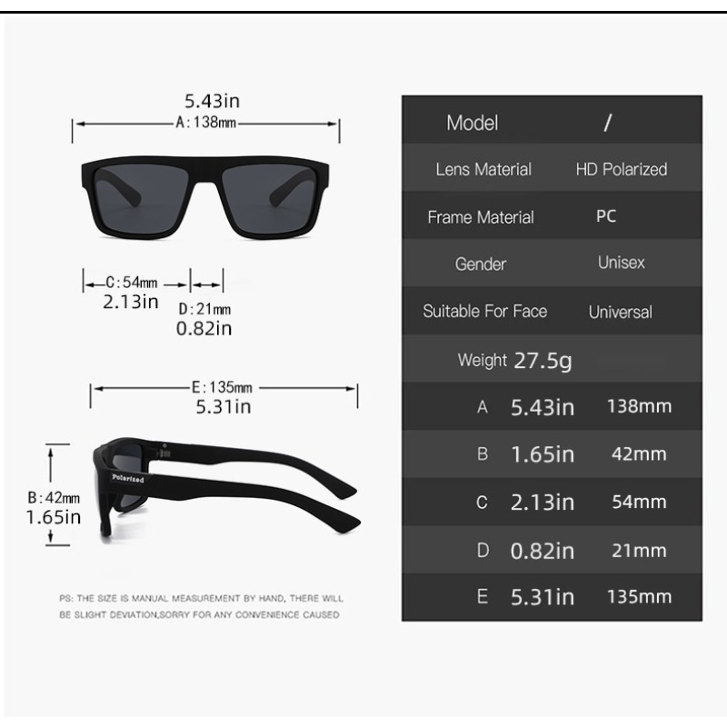 Classic Polarized Sunglasses M - Vintage Fashion Images 评论和价格