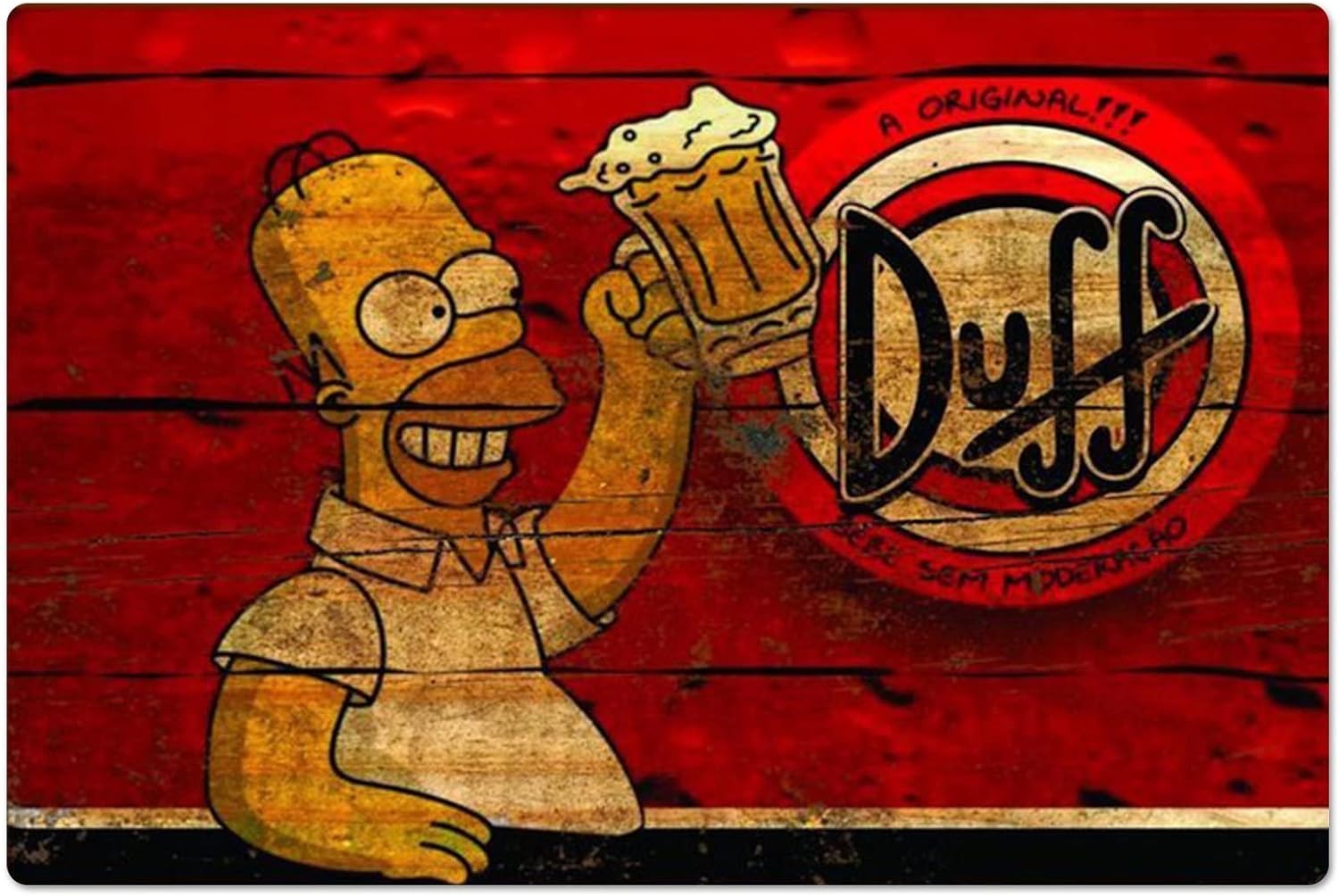 Retro Metal Poster Homer Duff  - Vintage Fashion Posters 评论和价格