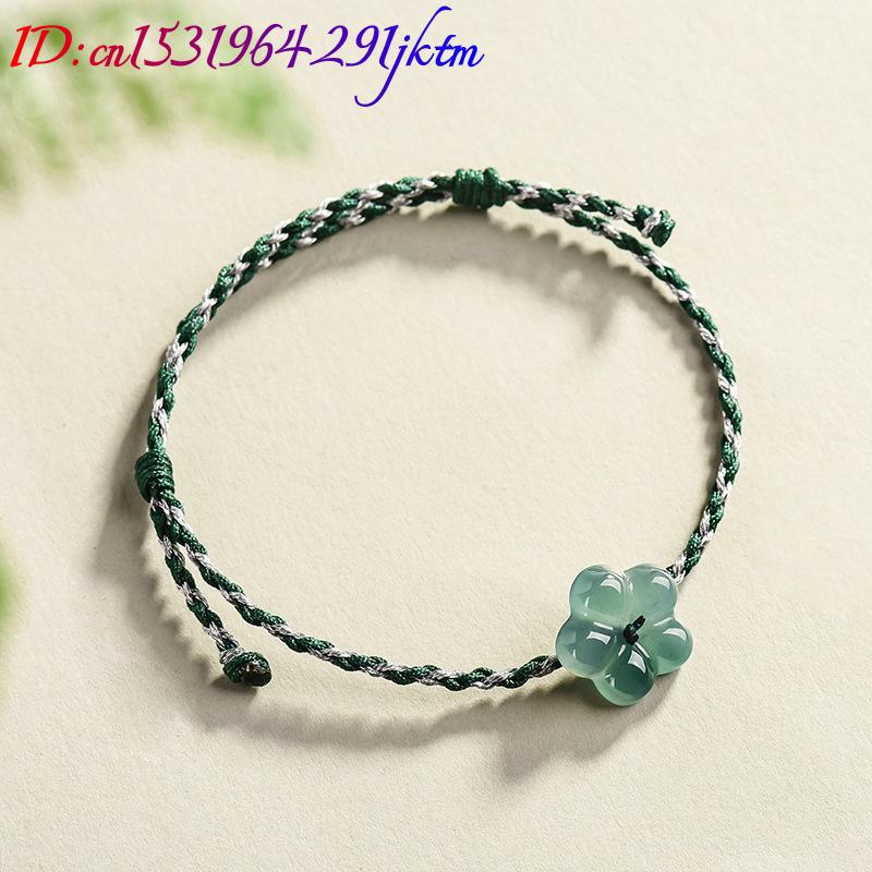 Burmese Jadeite Flower Bracele - Vintage Fashion Women 评论和价格