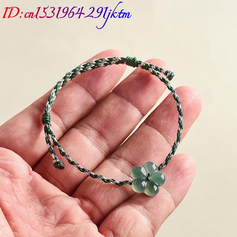 Burmese Jadeite Flower Bracele - Vintage Fashion Women 评论和价格
