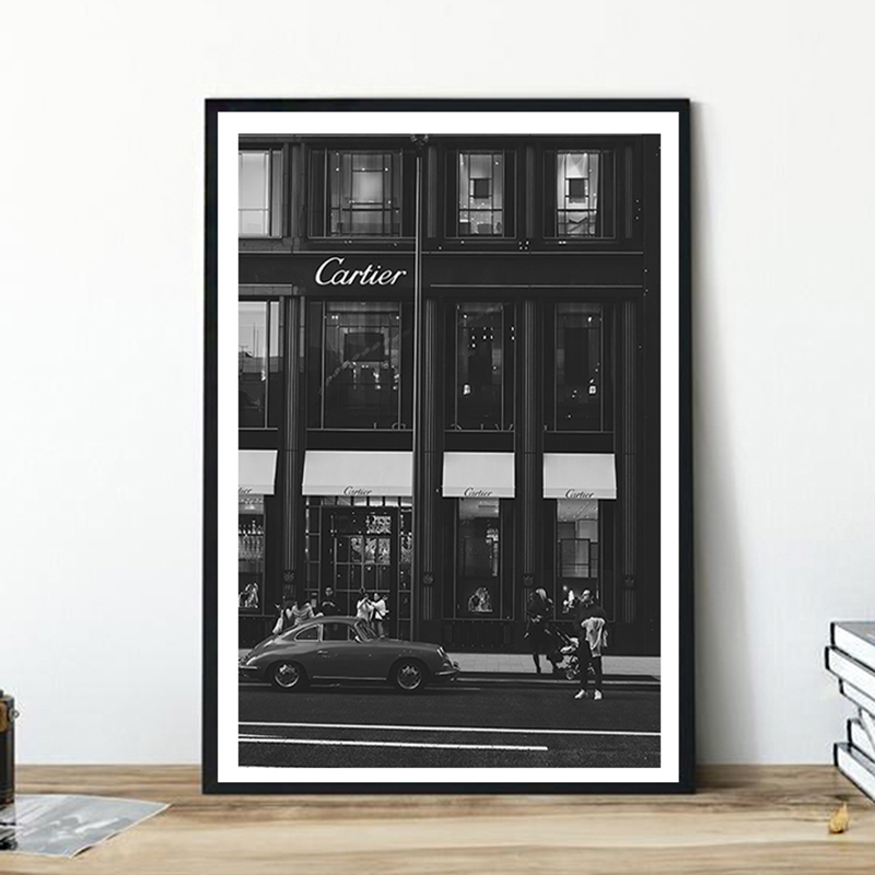 European Street Canvas Paintin - Vintage Fashion Images 评论和价格