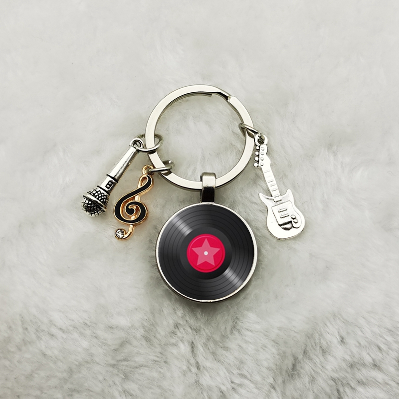Classic Retro Vinyl Record Key - Vintage Vibes Fashion 评论和价格
