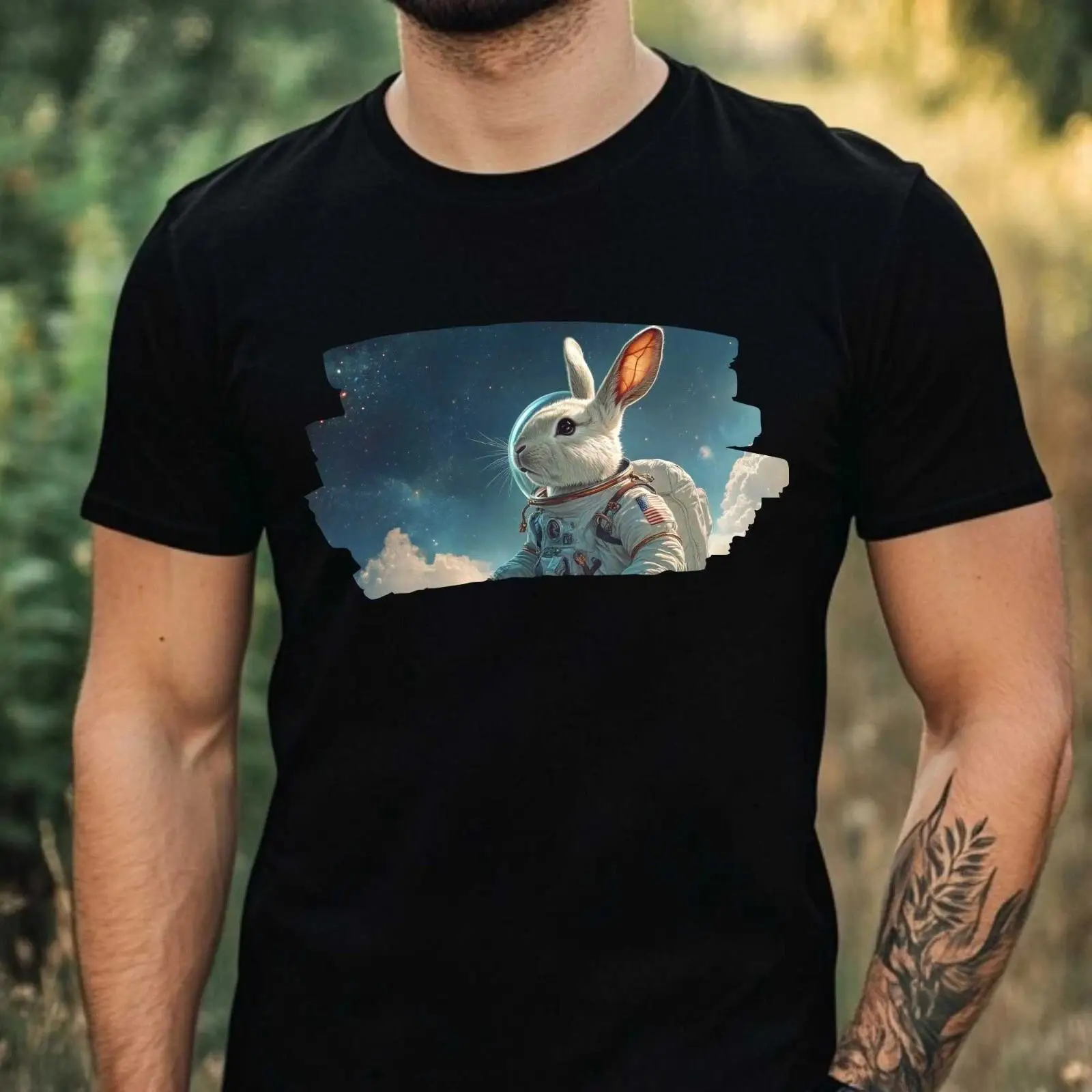 Herren T Shirt Kaninchen als A - Vintage Fashion Herren 评论和价格