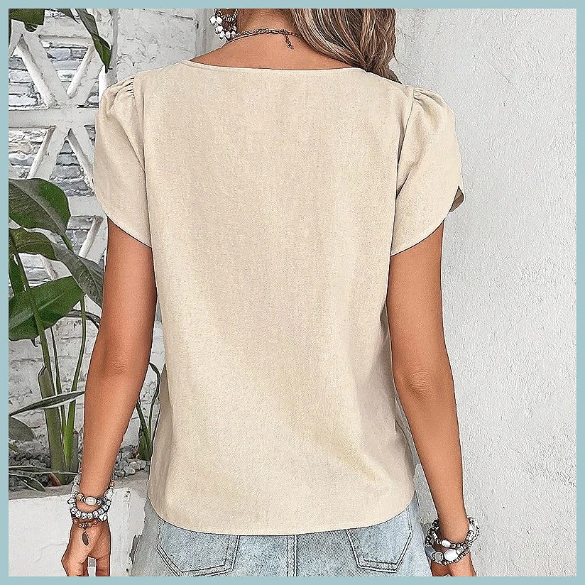 2024 Summer Vintage Solid Colo - Vintage Fashion Women 评论和价格