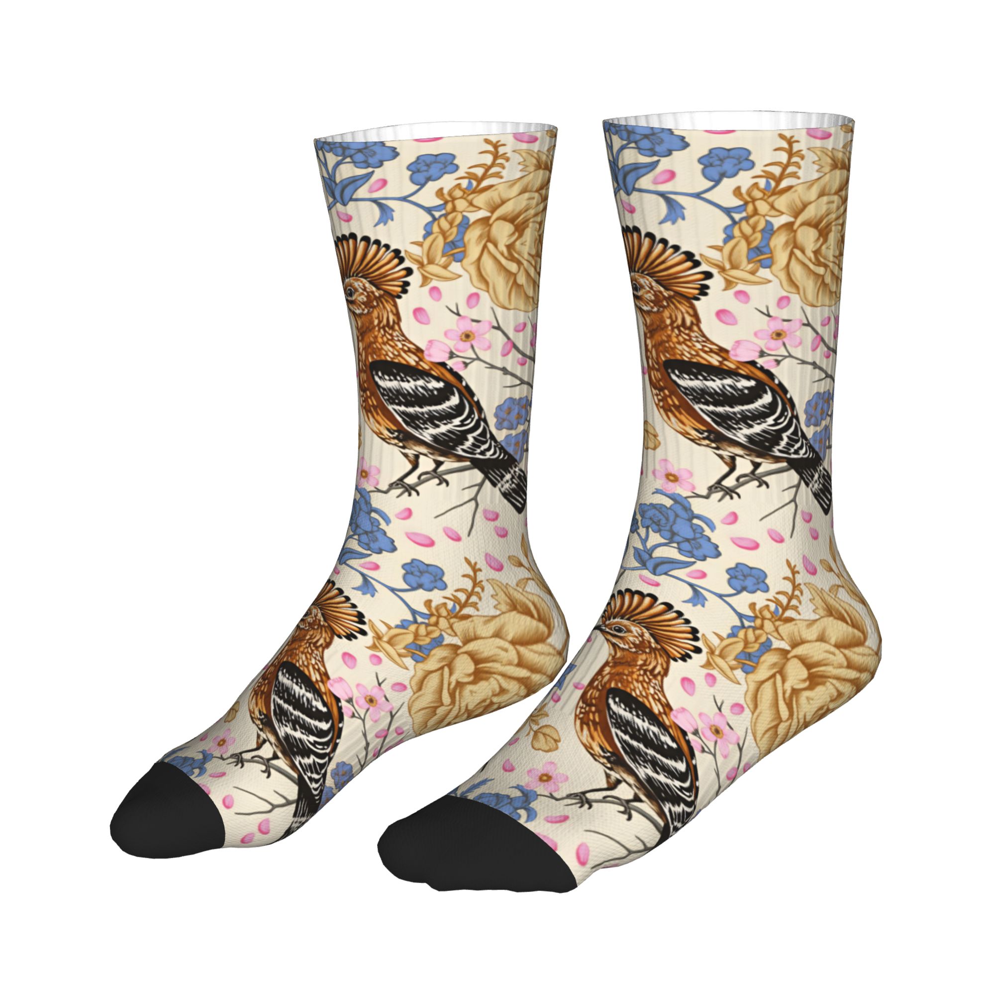 Hoopoe Bird Blue Peony Vintage - Vintage Fashion Mens 评论和价格